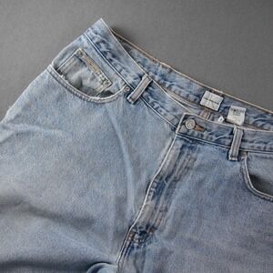 Y2K Calvin Klein Jeans Mens 36x34 Easy Fit Straight Leg Light Denim DoubleStone
